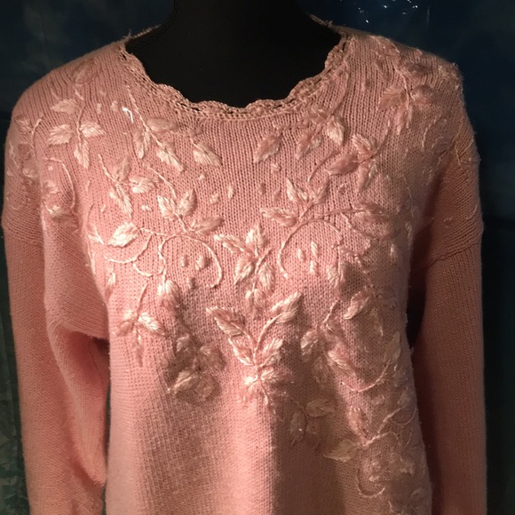 Vintage  Cymbrion Pink Sweater - Picture 2 of 3